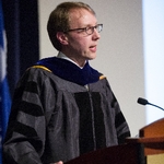 Faculty member speaks at convocation ceremony